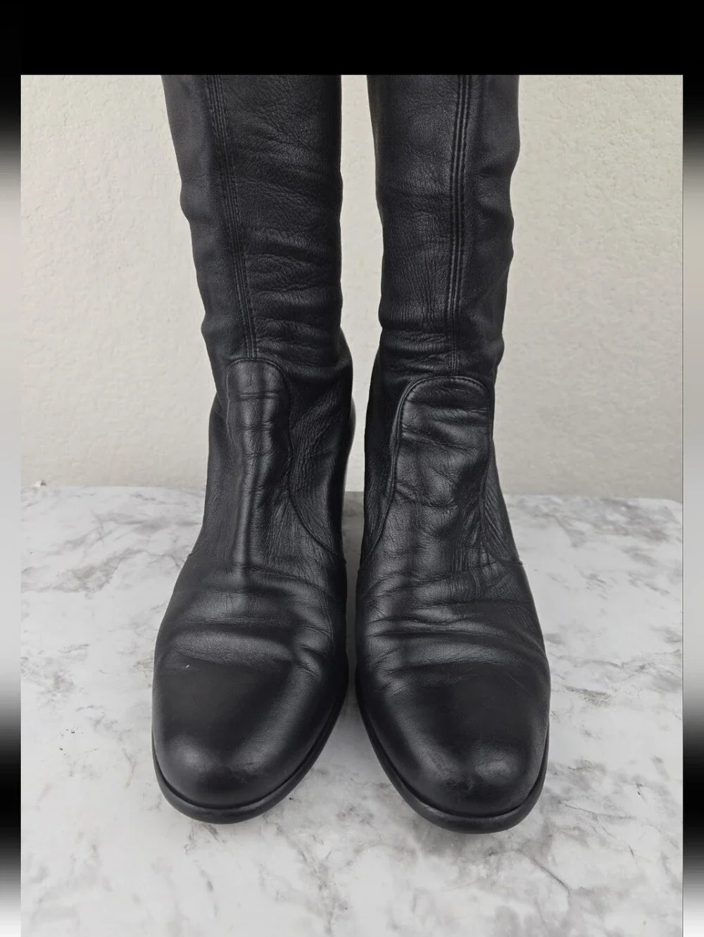 Stuart Weitzman Black Leather Boots